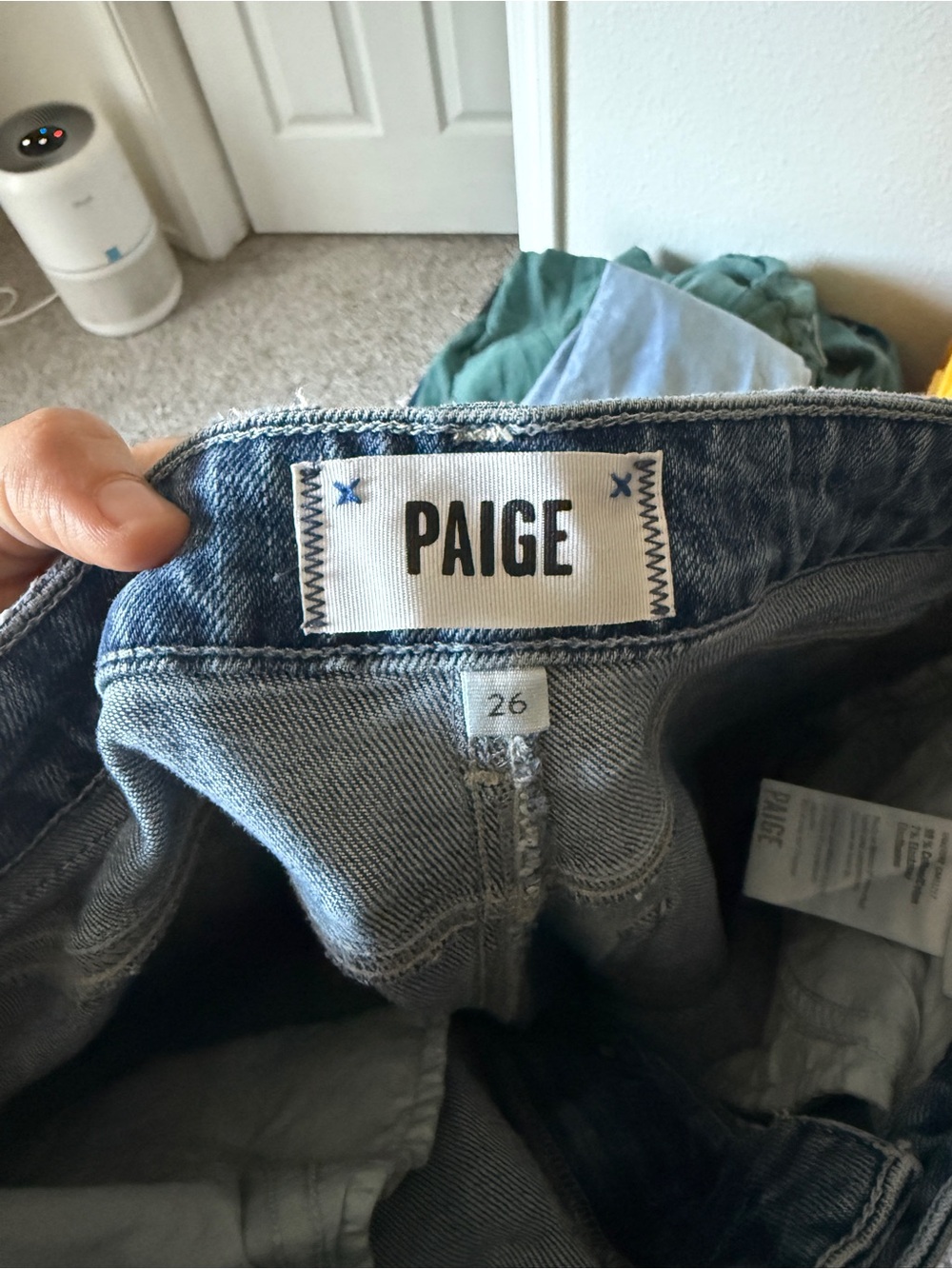 PAIGE Leenah Classic High-Rise Wide Leg Jeans - Light Blue - Picture 11 of 11